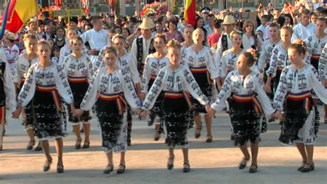 TULCEA, ROMANIA - AUGUST 04: Romanian Traditional Dance At The ...