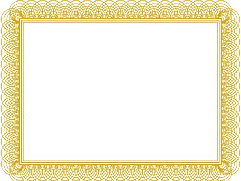 Certificate Border Gold Certificate Certificate Templates | The Best ...