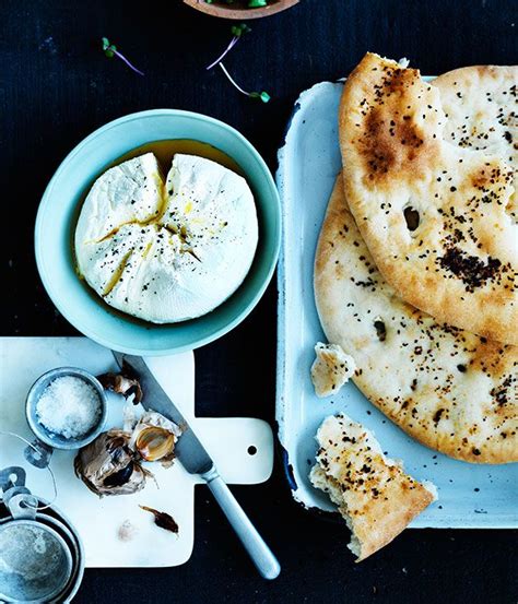 Overnight Afghan bread with labne and black garlic recipe | Recipe ...