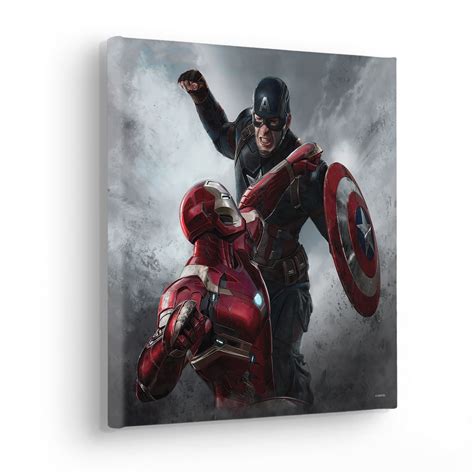 Canvas print "Captain America vs. Iron Man" by Komar® I only 18.90