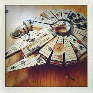 Things on my family room coffee table, Millenium Falcon. N… | Flickr
