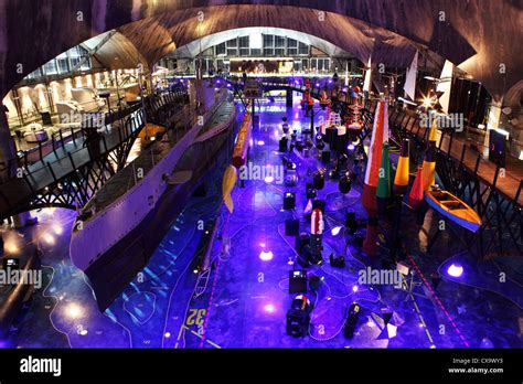 The Lembit submarine in the main hall of the Seaplane Harbour Museum in ...