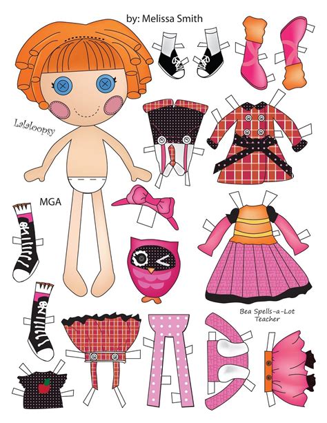 Lalaloopsy Paper Dolls pt 2 | Paper dolls, Barbie paper dolls, Vintage paper dolls