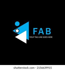 Fab Letter Logo Creative Design Vector Stock Vector (Royalty Free) 2156639915 | Shutterstock