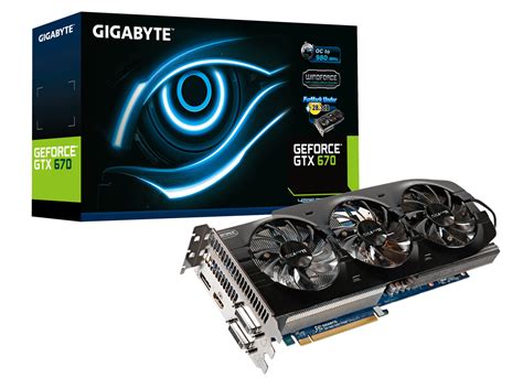 Gigabyte Introduces 4GB GeForce GTX 670 WindForce Series Graphic Cards