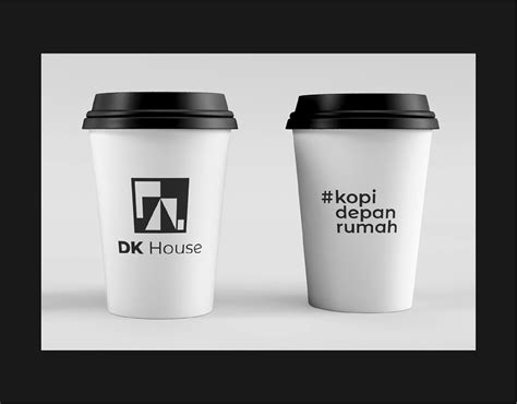 Minimalist Coffee Shop logo Design - DK House on Behance