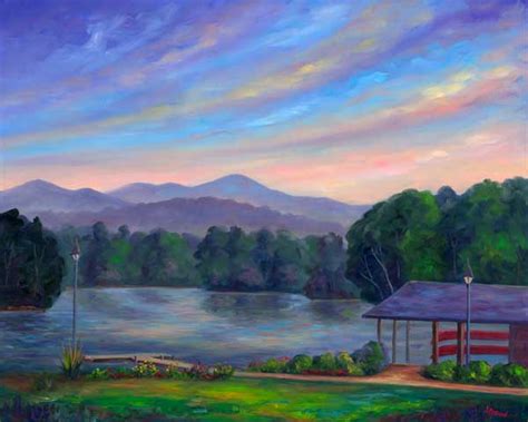 Biltmore Lake Oil Painting and Prints