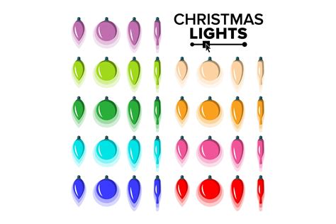 Christmas Bulbs Set Vector. Flat Colored Graphic by pikepicture ...