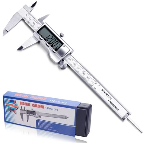 Electronic Digital Caliper Measuring Tool, Sibaok Hardened Stainless ...