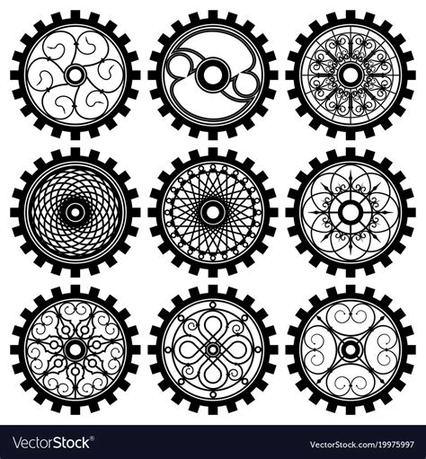 Steampunk gears Royalty Free Vector Image - VectorStock