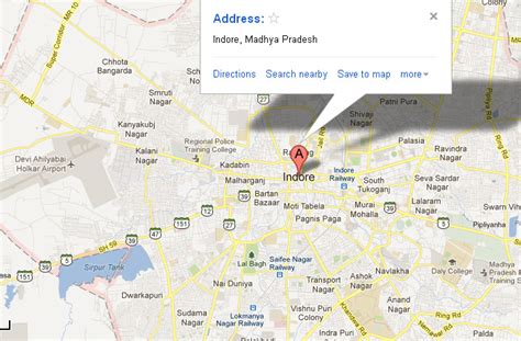 Check Indore Map, Indore, India