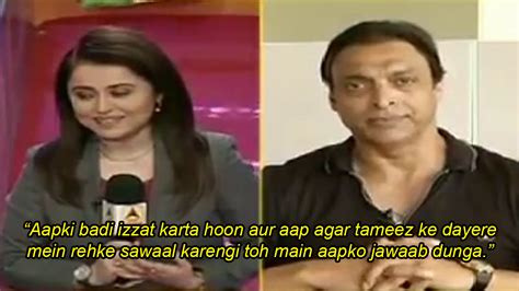 Shoaib Akhtar Loses Cool At Indian Journo Who Was Taunting Him