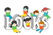 Children reading on books text | Education Illustrations ~ Creative Market