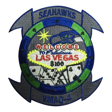 VMAQ-4 Las Vegas Patch | Marine Tactical Electronic Warfare Squadron 4 ...