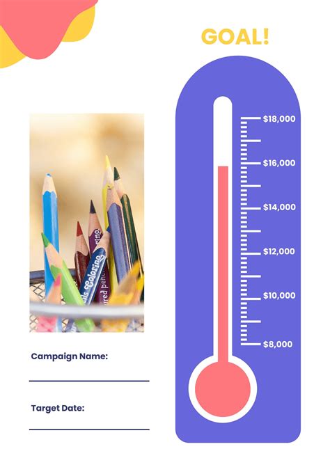 Fundraising Goal Chart Template in Illustrator, PDF - Download ...