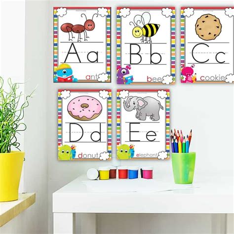 Full Set Of Alphabet Posters For Classroom Free Alphabet Posters | The ...