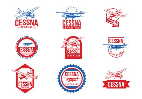 Cessna Vector Labels 125654 Vector Art at Vecteezy