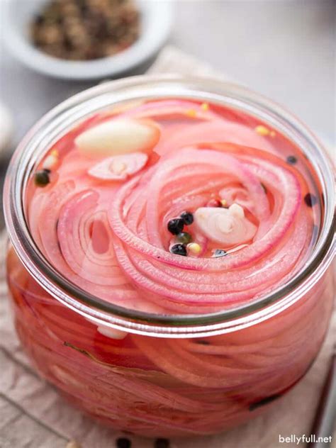 Pickled Red Onions {Quick and Easy Recipe!} - Belly Full