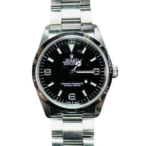 Rolex Explorer 36mm Stainless Oyster Black Dial - Volusia Diamond