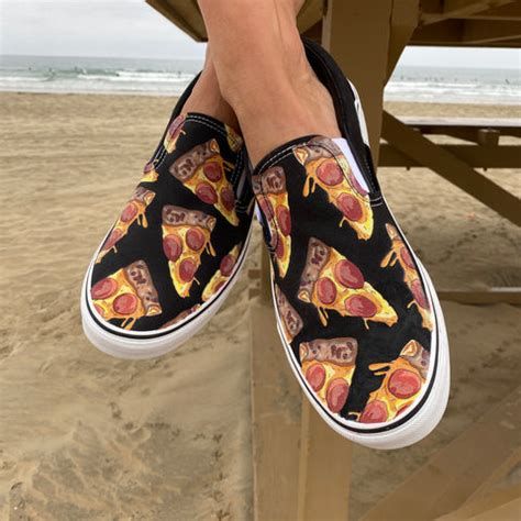 Custom Pizza Shoes - Pizza My Heart Slip-On Vans – BlvdCustom