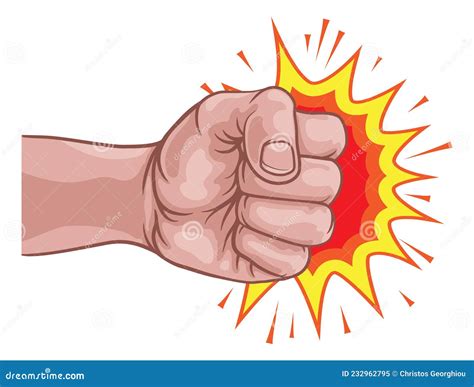 Punching Emoticon Cartoon Vector | CartoonDealer.com #152676365