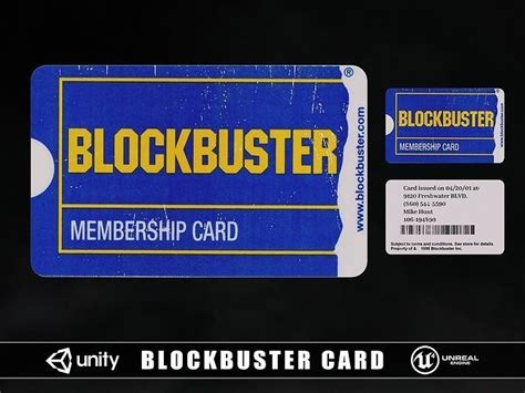 3D model Blockbuster Card VR / AR / low-poly | CGTrader