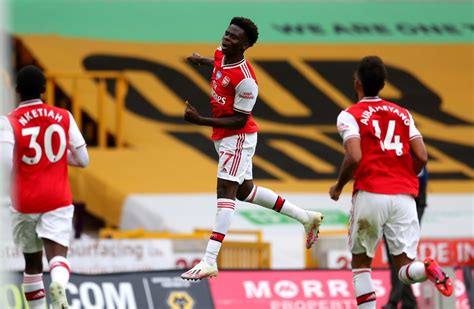 Arsenal stay in European race as Saka's first Premier League goal helps ...