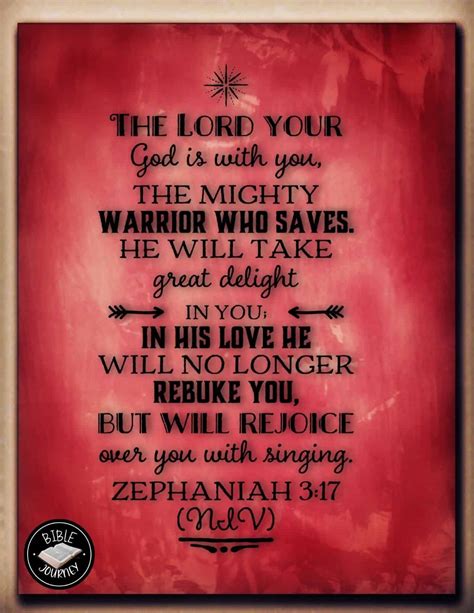 Zephaniah 3:17 NIV - Picture Bible Verse