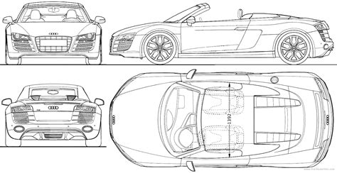 Audi R8 Spyder Coloring Pages - Amanda Gregory's Coloring Pages