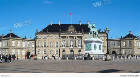 Amalienborg Palace, Copenhagen, Denmark Stock video footage | 9001946