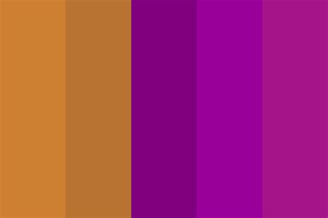 brown and purple Color Palette