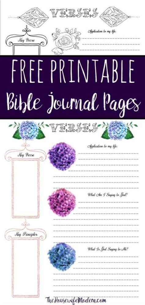 Free Bible Journaling Printables (Including One You Can Color!)