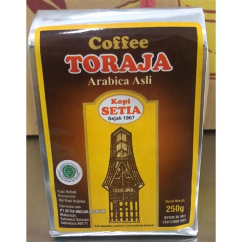 Jual Kopi Bubuk Toraja Arabica Asli 250g | Shopee Indonesia