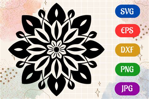 Mandala | Silhouette Vector SVG EPS DXF Graphic by Creative Oasis ...