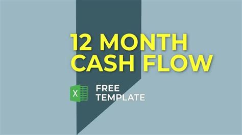 12 Month Cash Flow Statement Template | eFinancialModels