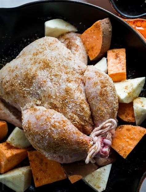 Spice Roasted Cornish Hens with Sweet Potatoes | Kitchen Confidante