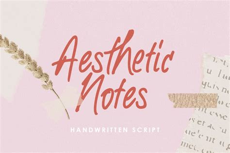 Aesthetic Notes Font - Free Font