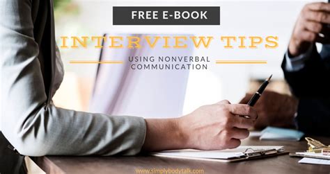 Interview Tips - Free Ebook - Simply Body Talk