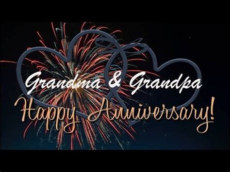 Happy Anniversary Greetings for Grandma and Grandpa - YouTube