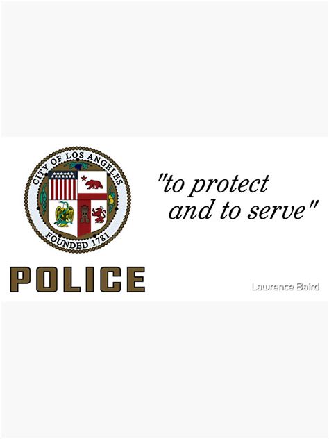 "LAPD Door Graphic" Sticker for Sale by lawrencebaird | Redbubble