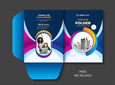 Premium Vector | Presentation Folder Corporate Design Abstract Folder ...