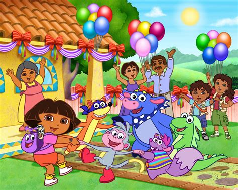 Dora The Explorer Birthday Background