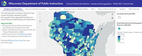 Web Application Maps | Wisconsin Department of Public Instruction