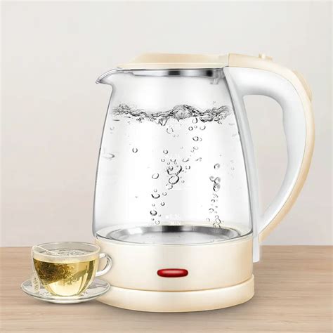 Electric kettle Glass electric stainless steel household automatic power failure 2L large ...