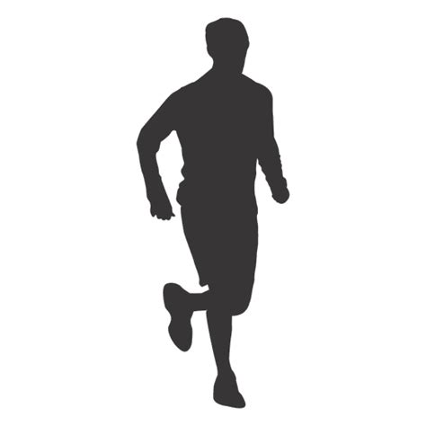 Boy jogging silhouette - Transparent PNG & SVG vector file