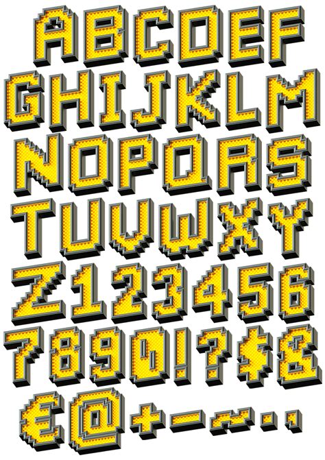 Buy Pixel LED Font With Pixel Shiny Letters by Handmadefont