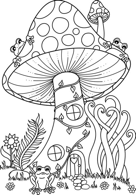 Top 10 Mushroom Coloring Pages For Adults – NBKomputer