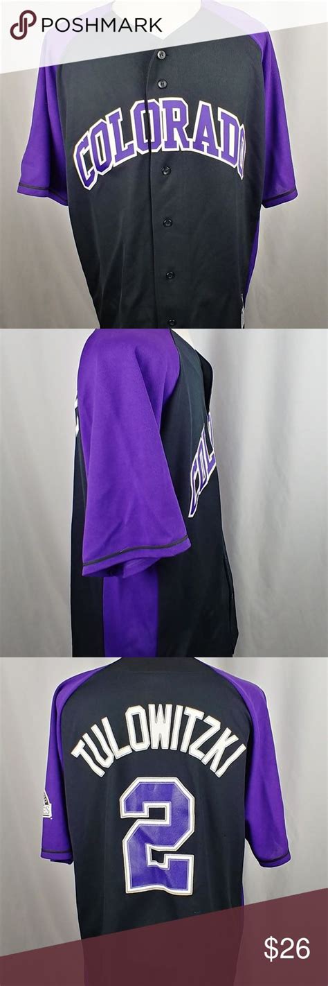 Genuine Merchandise MLB Colorado Rockies Jersey | Shirt style, Casual ...