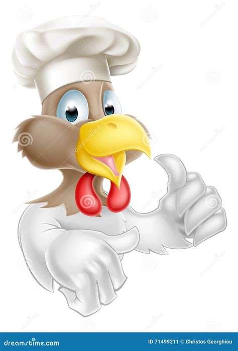 Thumbs Up Chicken Chef Stock Vector - Image: 71499211