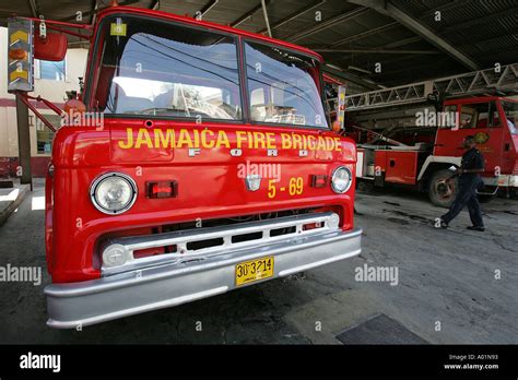 Jamaica fire brigade Stock Photo - Alamy